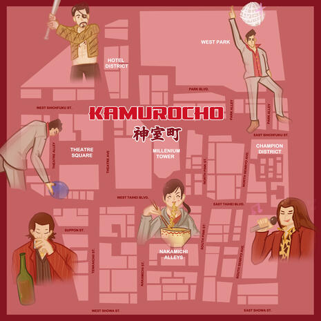 Yakuza Kamurocho Map