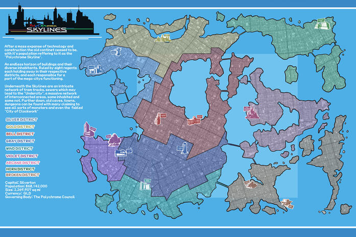 Polychrome Skylines Map