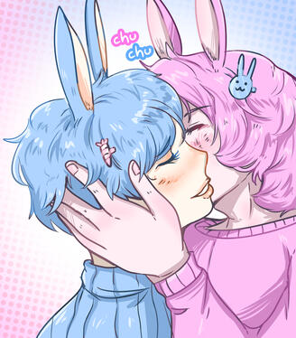 Bunnies in Love